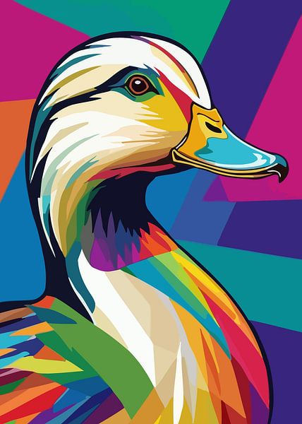 Eend Pop Art van MIROKKU