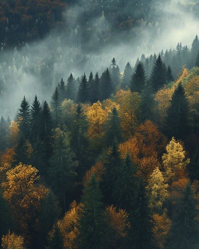 Forêt d'automne romantique