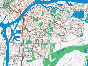 Carte de Dordrecht dans le style Urban Ivory
