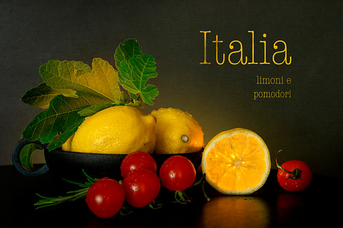 Stillleben mit Lebensmitteln. Italien. von Alie Ekkelenkamp