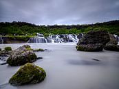 Hraunfossar-Wasserfälle, Island von Eddy Westdijk Miniaturansicht