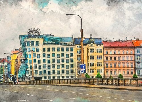 Praagse aquarelkunst #Praag