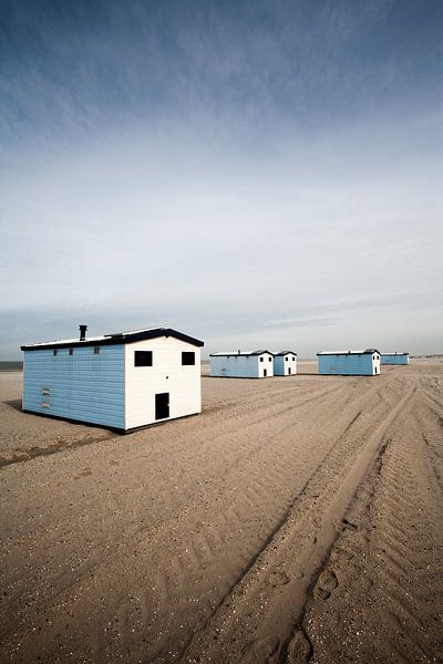 Strandhuisjes in Hoek van Holland van Peter de Kievith Fotografie