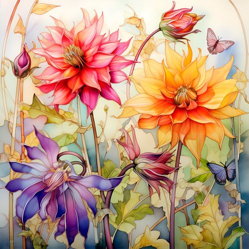 Dans van de dahlia's