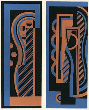 Collectie Decoraties en Kleuren 01 (1930) van Georges Valmier van Peter Balan