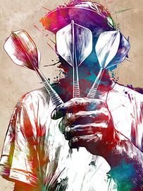 Dart player sport art #dart