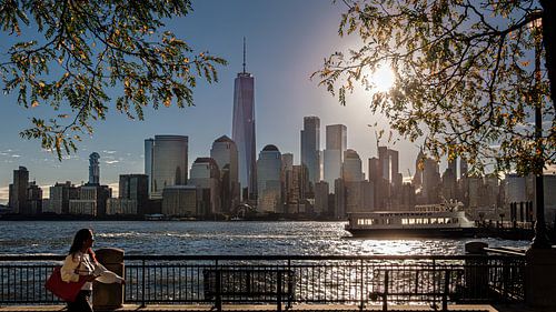 Zonsopgang in New York van Kurt Krause