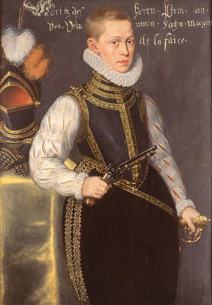 Portrait of Maurice Prince of Orange, Daniël van den Queborn by Masterful Masters