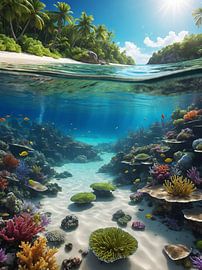 schöne Aussicht auf den Strand von hisamvideo art