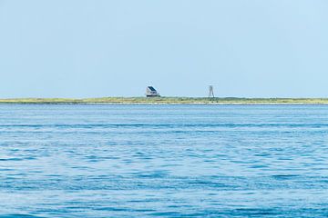 Vogelbeobachtungshäuschen auf Griend von Wim Stolwerk