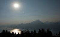Sun and mountain 