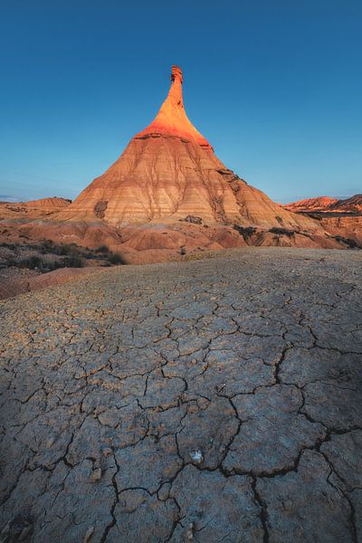 Spain Bardenas Reales in Navarra in the morning by Jean Claude Castor