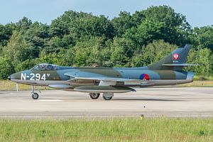 Bereit zum Abheben! Hawker Hunter F.6A (N-294) der niederländischen Hawker Hunter Stiftung.