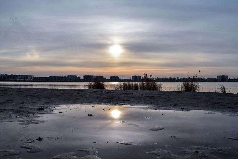 Sunset at the beach von Kim de Been