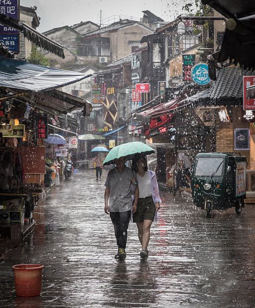 Un jour de pluie à Yangshuo (Chine) par Claudio Duarte