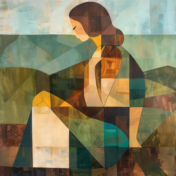 Frau Abstrakt von Poster Art Shop