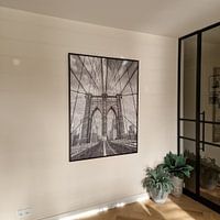 Photo de nos clients: New York, pont de Brooklyn par C. Wold, sur toile