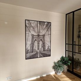 Customer photo: New York, Brooklyn Bridge by C. Wold, on canvas