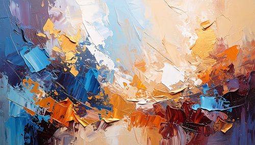 Detail van het schilderij als achtergrond