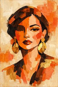 Portrait en mandarine
