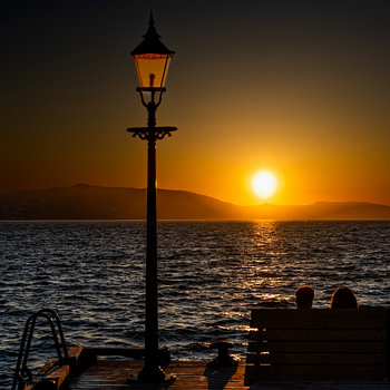 Romantischer Sonnenuntergang