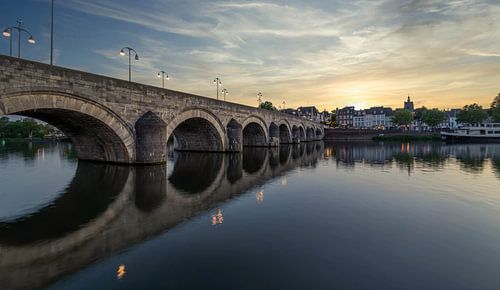 Alte Brücke Maastricht Sunset von Danny Bartels