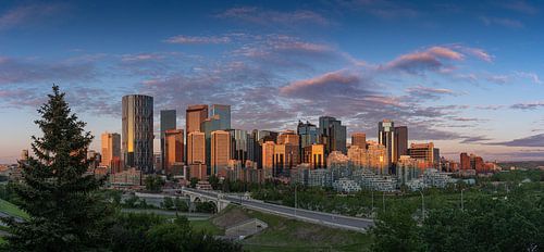 The skyline of the Canadian city of Calgary