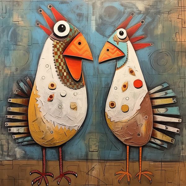 Peindre des poulets colorés par La collection ARTEO