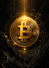 Bitcoin – A golden glow at the heart of the digital world by HyggeHavn