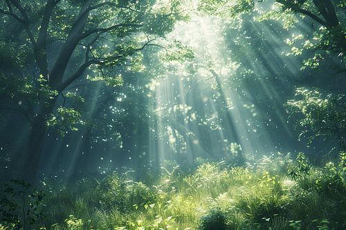 ochtendlicht in het bos