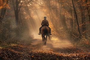 Morgenlicht im Wald von Egon Zitter