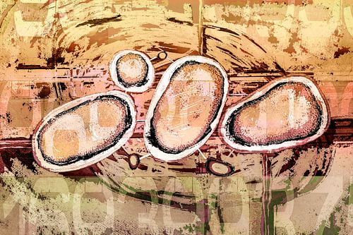 Urban. Scribbles. Goud.