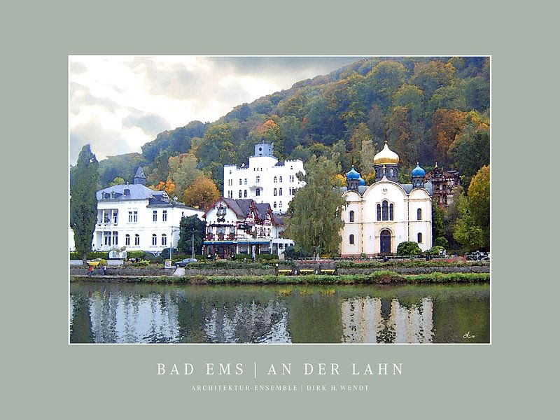 Bad Ems mit Architektur-Ensemble von Dirk H. Wendt
