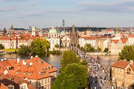 Cityscape of Prague with Charles Bridge by Werner Dieterich