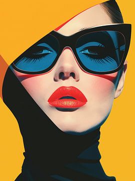 Purpurrote Stille im Neo-Pop-Licht