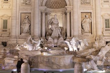 Trevifontein in Rome (Fontana di Trevi) van t.ART
