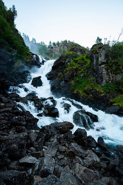 Latefossen-Wasserfall in Norwegen von Ellis Peeters