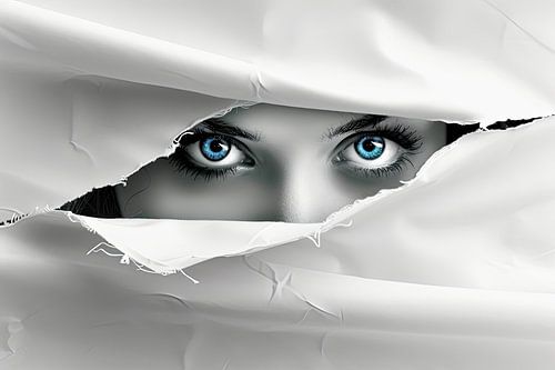 ogen in de muur surrealisme