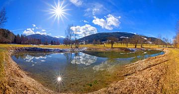 Autumn panorama at the golf course by Christa Kramer