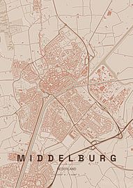 Map of Middelburg by Stef van Campen