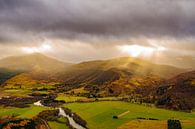 Uitzicht over de vallei van de rivier de Tummel in de Schotse Hooglanden van Sjoerd van der Wal Fotografie thumbnail