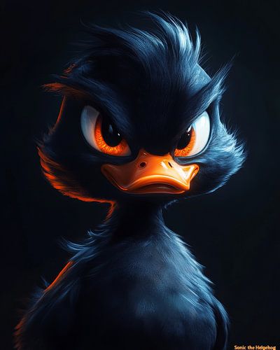 Dark Fury: De intense zwarte eend