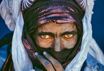 Wüste Sahara.  Tuareg-Mann. Porträt.