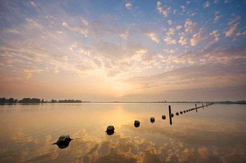Zonsondergang boven Valkenburgse Meertje
