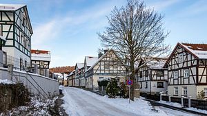 Herleshausen Fachwerkhäuser im Winter