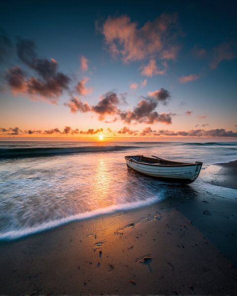Stilte in het avondlicht van fernlichtsicht