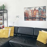 Klantfoto: Amsterdam Schilderij van Preet Lambon, als ArtFrame