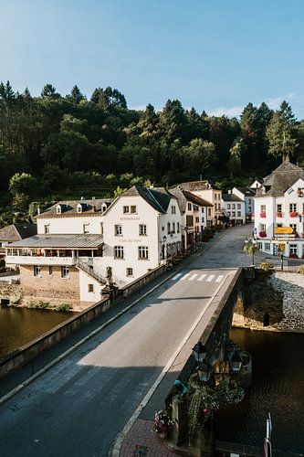 De brug in Vianden, Luxemburg