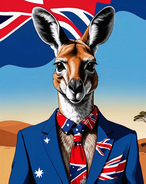 Nationaltier Känguru Australien von Liona Toussaint