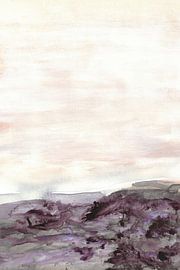 Nebelverhangene violette Landschaft von Lori Ann Folz